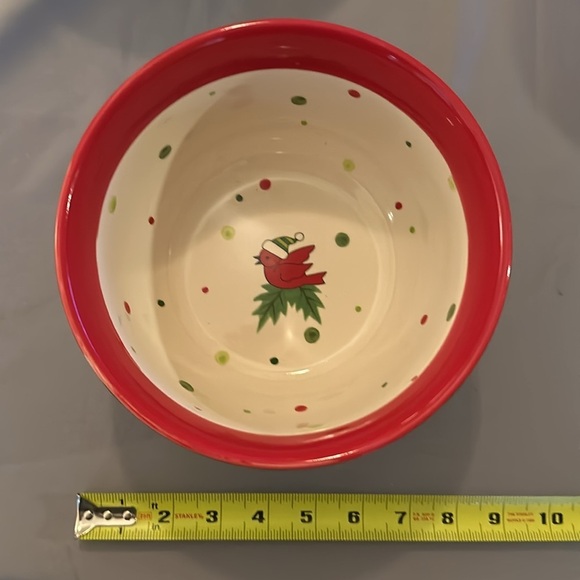 Temptations Christmas 4 Mixing Bowls Winter Whimsy Nesting Bowl Set - Picture 11 of 16